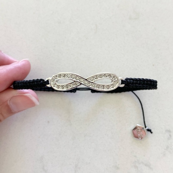 Touchstone Crystal Infinity Woven Bracelet - Picture 2 of 7